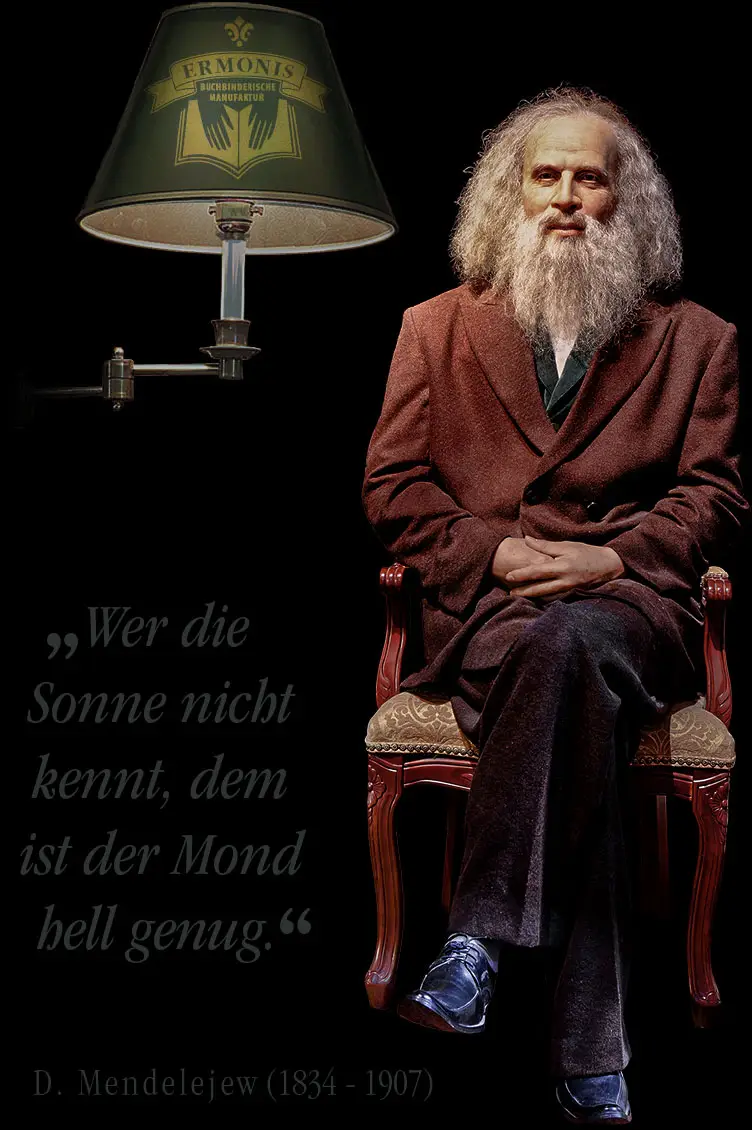 ERMONIS Markenauftritt: Lampe, Person, Laptop und Geschäftsausstattung.